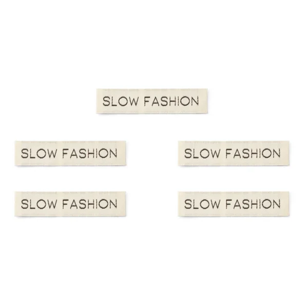 LindeHobby Slow Fashion Label (7 cm x 1 cm), 5 stk