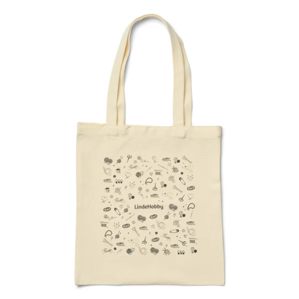 LindeHobby Mulepose med LindeHobby print, 35x40 cm, 1 stk