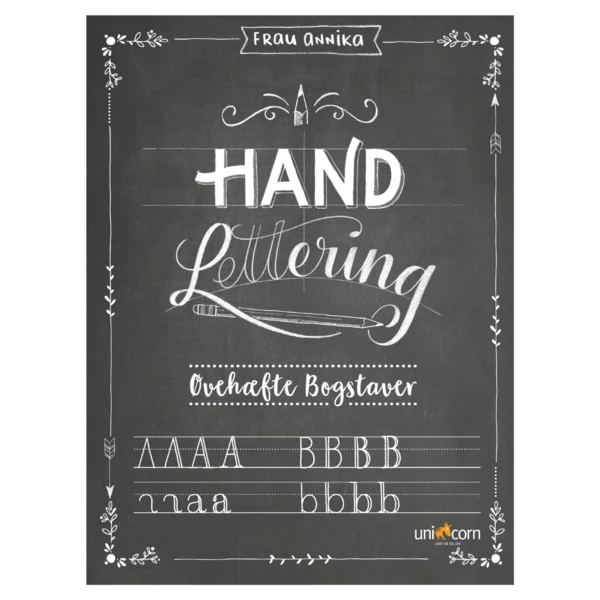 Hand Lettering Øvehæfte Bogstaver