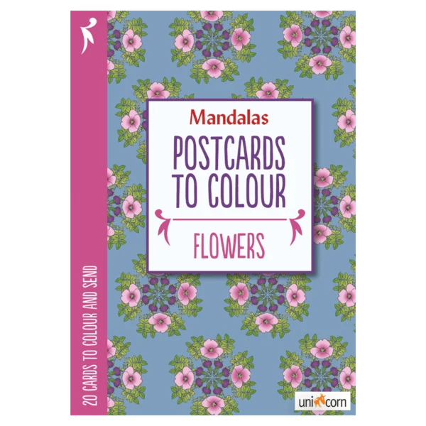Mandalas Postcards to Colour - FLOWERS