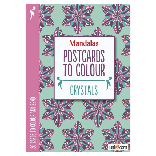 Mandalas Postcards to Colour - CRYSTALS