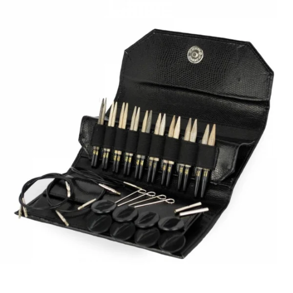 LYKKE Udskiftelige Rundpindesæt Driftwood, Sort, 9 cm