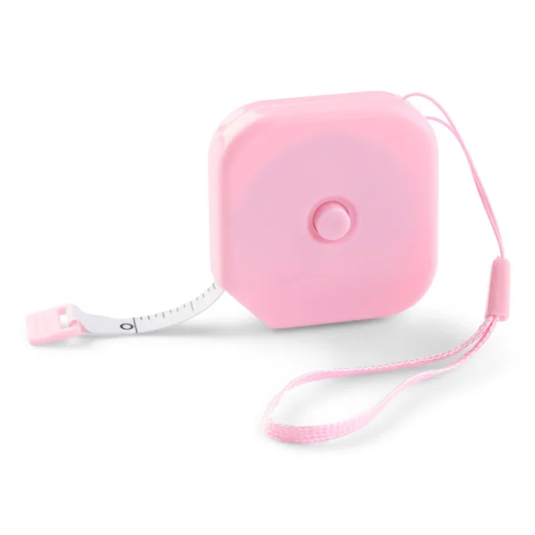 LindeHobby Firkantet Udtrækkeligt Målebånd, 150 cm Pink