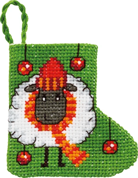 Broderikit Fåret 7 x 7 cm