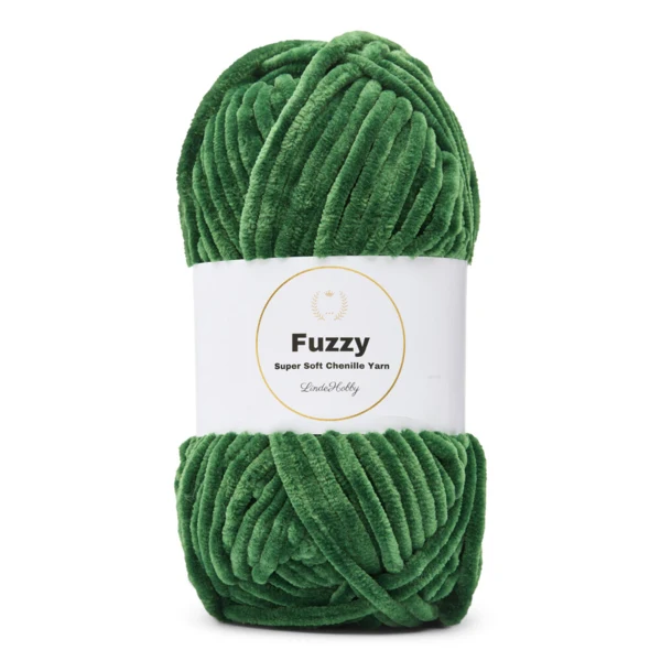 LindeHobby Fuzzy Chenille 38 Grøn