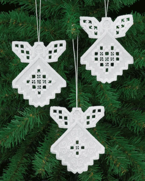 Broderikit Julehardanger 3 pak 10 x 9 cm