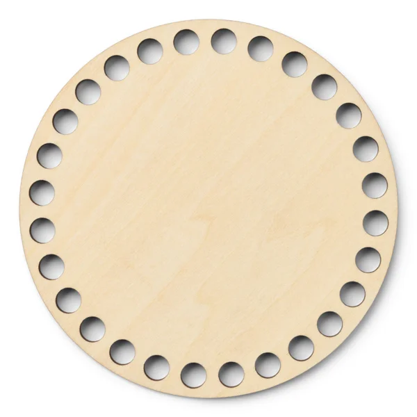 LindeHobby Taskebund, Rund, Krydsfiner 12 cm