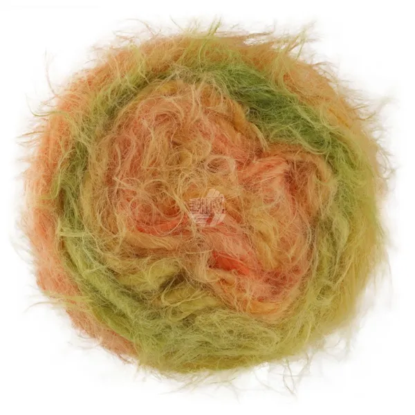 Lana Grossa Basta Mista 104 Kiwigrøn/Pistaciegrøn/Vanilje/Sennepsgul/Fersken/Abrikos