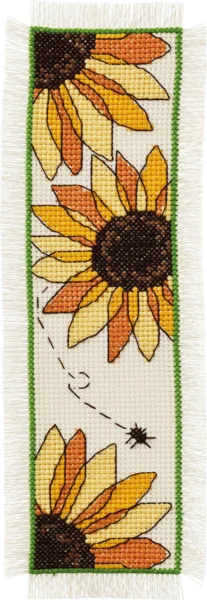 Broderikit Solsikker 7 x 22 cm