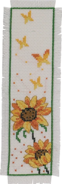 Broderikit Solsikker 7 x 22 cm