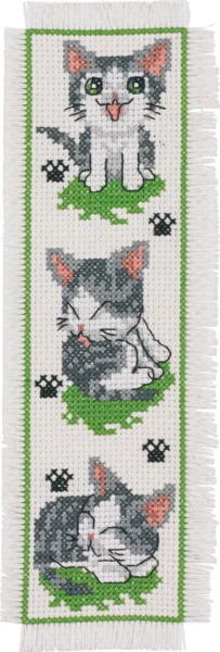 Broderikit Kattekilling 7 x 22 cm