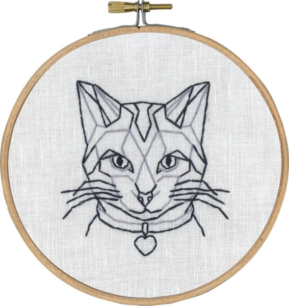 Broderikit Kat i streg m/5810/13