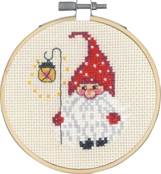 Broderikit Nisse og lygte m/5810/10 10 Ø cm