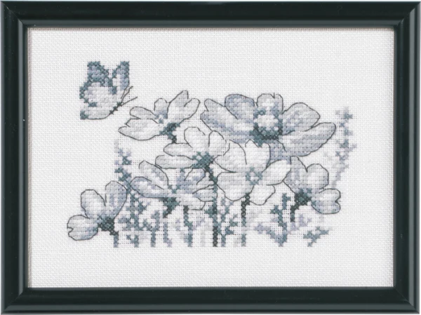 Broderikit Margueritter 12 x 17 cm