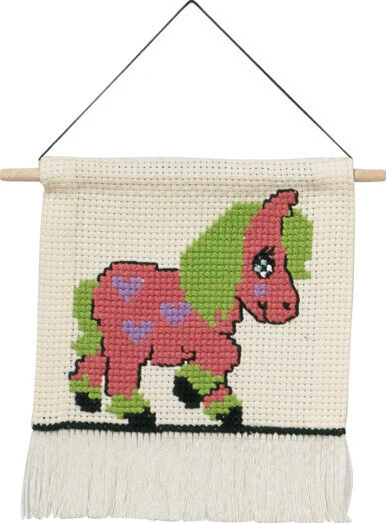 Broderikit MFK hjerte pony 5119/18 16 x 18 cm