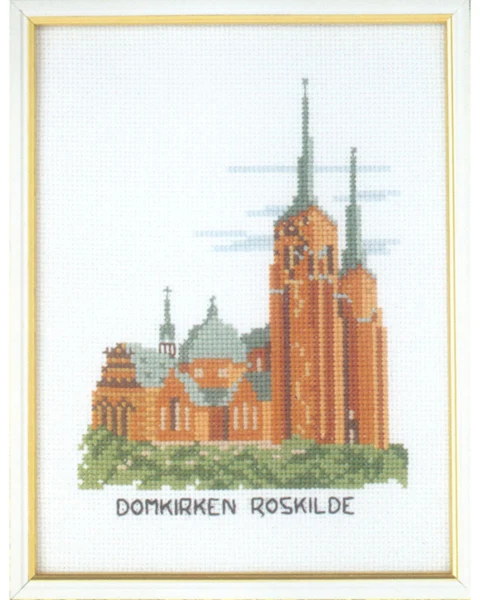 Broderikit Roskilde domkirke 15 x 20 cm 5611