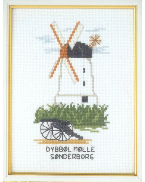 Broderikit Dybbøl mølle 15 x 20 cm 5611