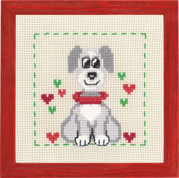 Broderikit MFK Hund R/5387 19 x 19 cm