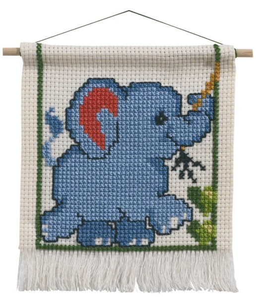 Broderikit MFK Elefant 16 x 18 cm m/5119/18