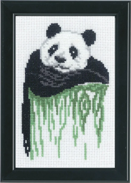Broderikit Panda 14 x 19 cm