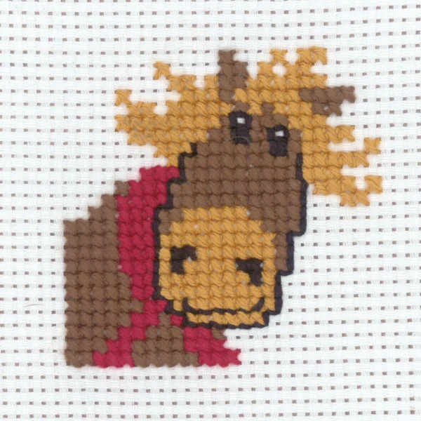 Broderikit Hest 8 x 8 cm