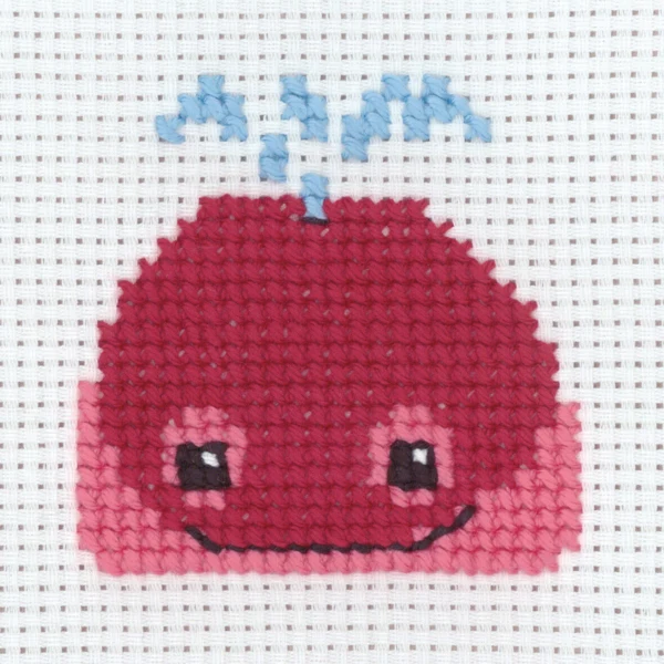 Broderikit Hval 8 x 8 cm