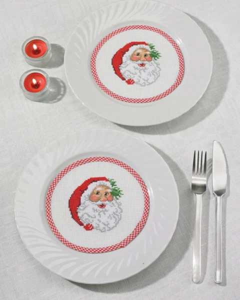 Broderikit Julemand flacon Ø16 cm