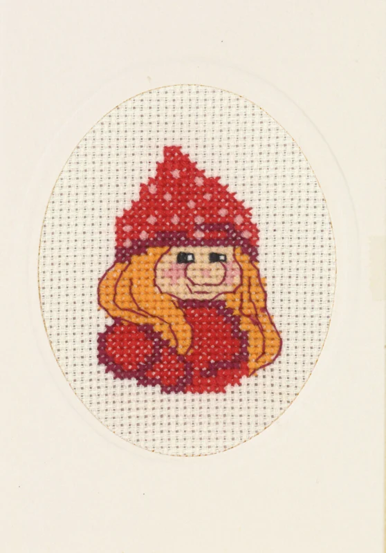 Broderikit Nissepige M 5875/00 9 x 13 cm