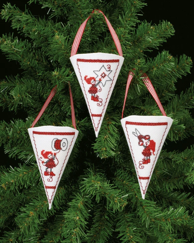 Broderikit Aktive nisser 10 x 13 cm