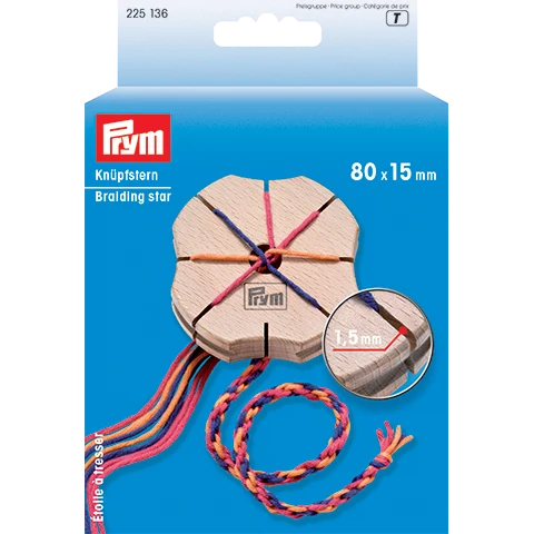 Prym Knyttestjerne, træ, lille (80 mm)