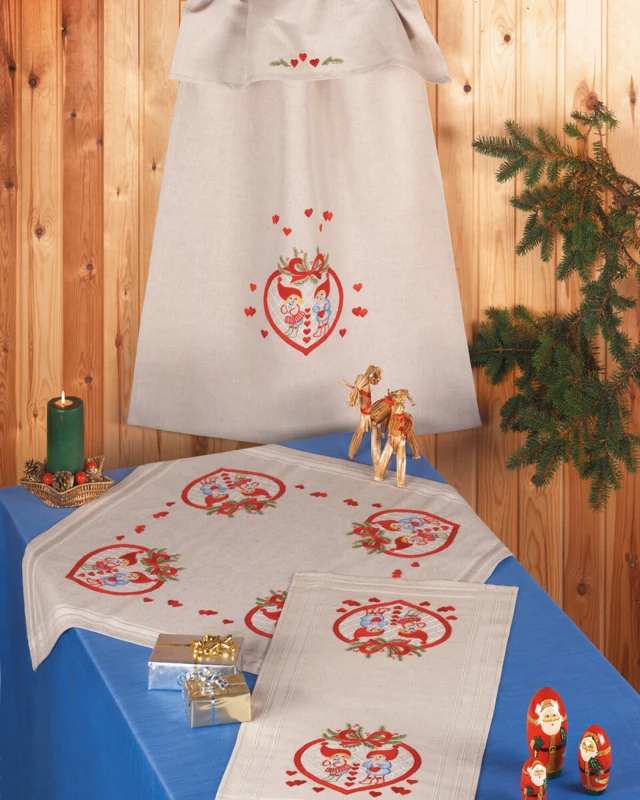 Broderikit Nisse i hjerte