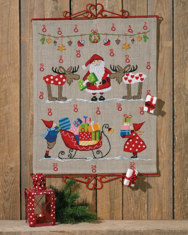 Broderikit Kanen gøres klar