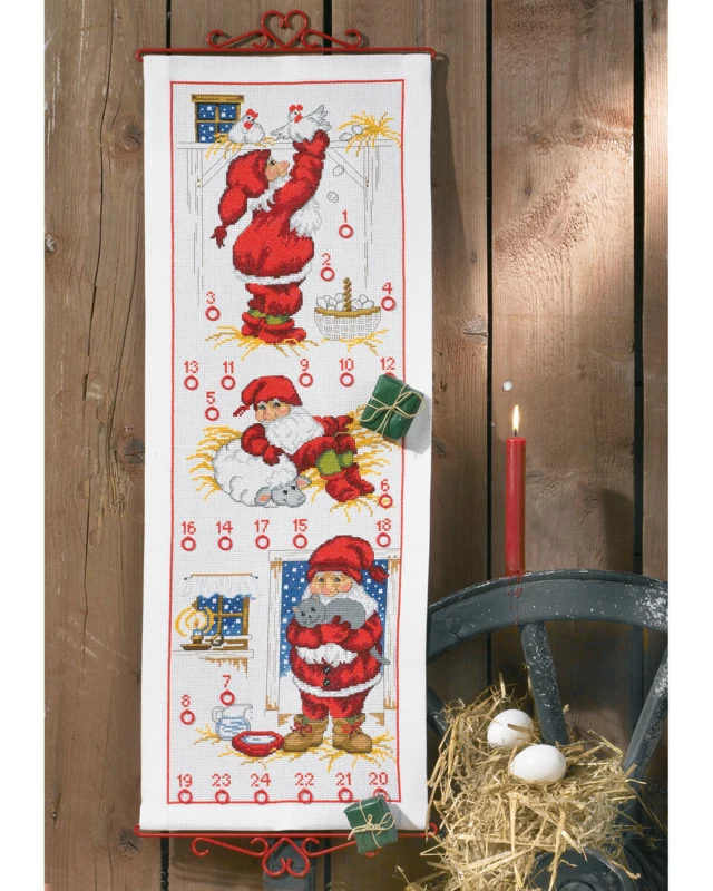 Broderikit Nisser i stalden 5125/32 32 x 85 cm