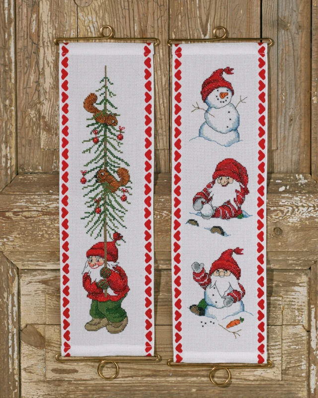 Broderikit Nisse m/ træ M/5188/12 12 x 39 cm