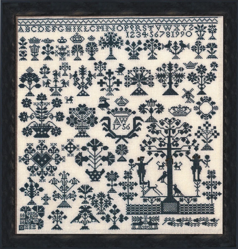 Broderikit Vierlande 1756 44 x 47 cm R5472