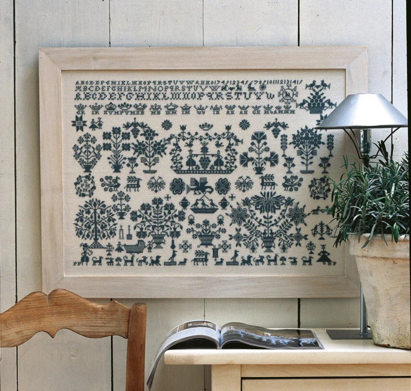 Broderikit Sampler 1749 64 x 47 cm