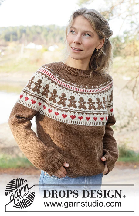 262-38 Cookie Parade Sweater by DROPS Design