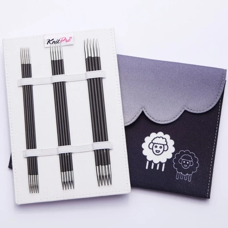 KnitPro KARBONZ Strømpepindesæt 15 cm (5 str. 2.00-4.00mm)