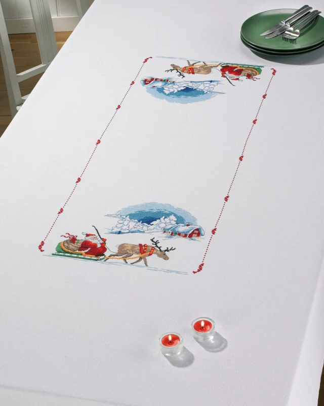 Broderikit Nisse i kane 140 x 230 cm