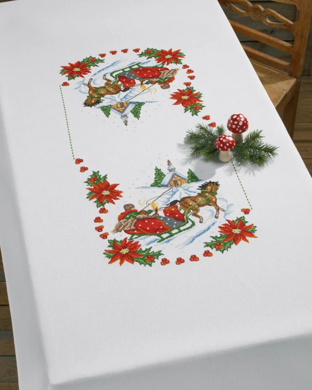 Broderikit Kirke, Kane & Stjerne 140x220 cm