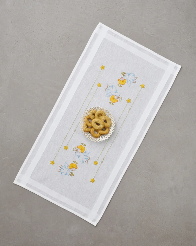 Broderikit Engle 40x80 cm