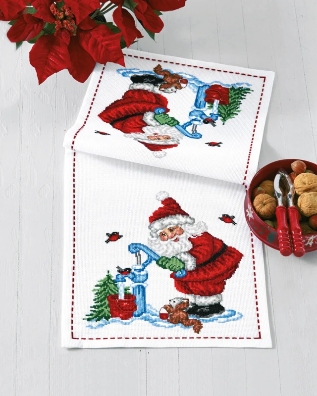 Broderikit Nisse v/ vandpost 27 x 64 cm