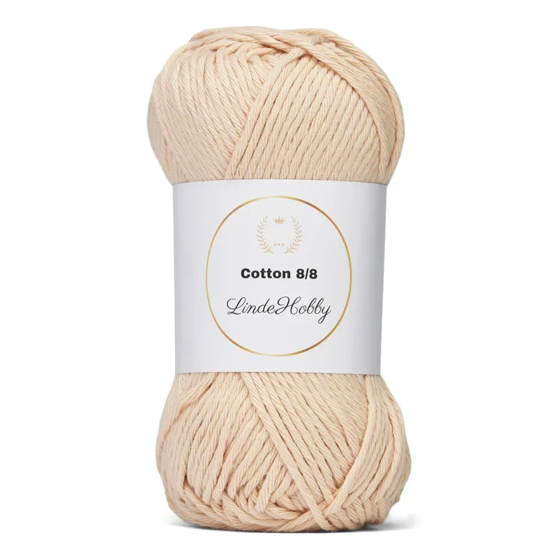 LindeHobby Cotton 8/8 - Natural Harmony, 10 ngl 023 Ecru