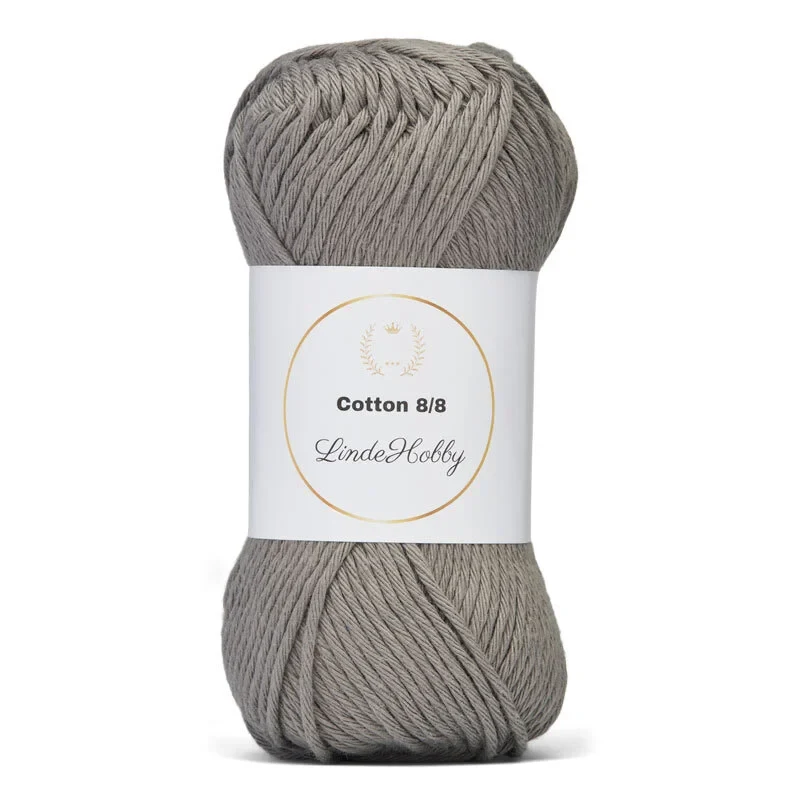 LindeHobby Cotton 8/8 - Natural Harmony, 10 ngl 069 Grigio Medio