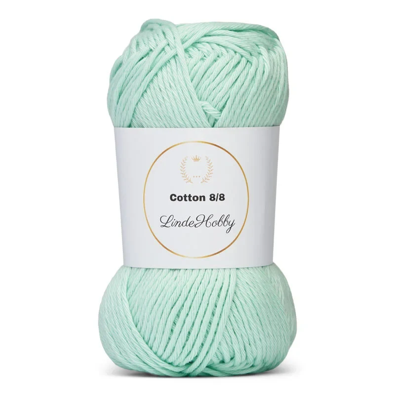LindeHobby Cotton 8/8 - Soft Pastel Dream, 10 ngl 046 Light Acqua