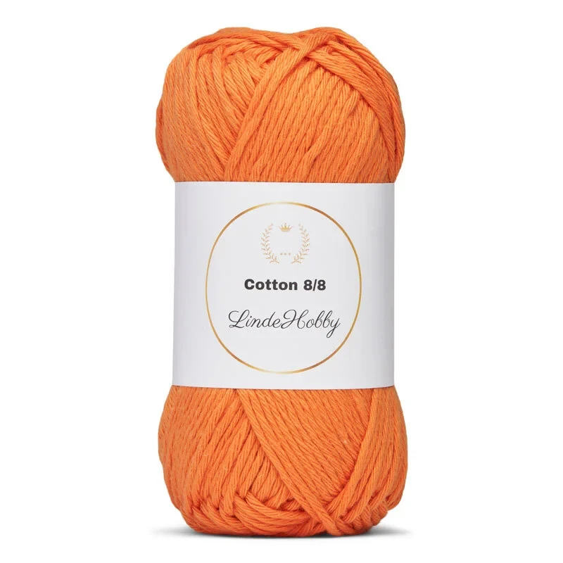 LindeHobby Cotton 8/8 - Autumn Glow, 10 ngl 042 Albicocca