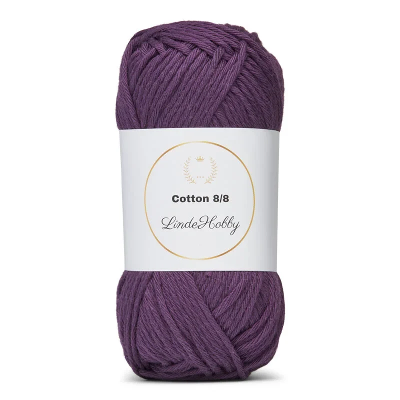 LindeHobby Cotton 8/8 - Autumn Glow, 10 ngl 079 Viola