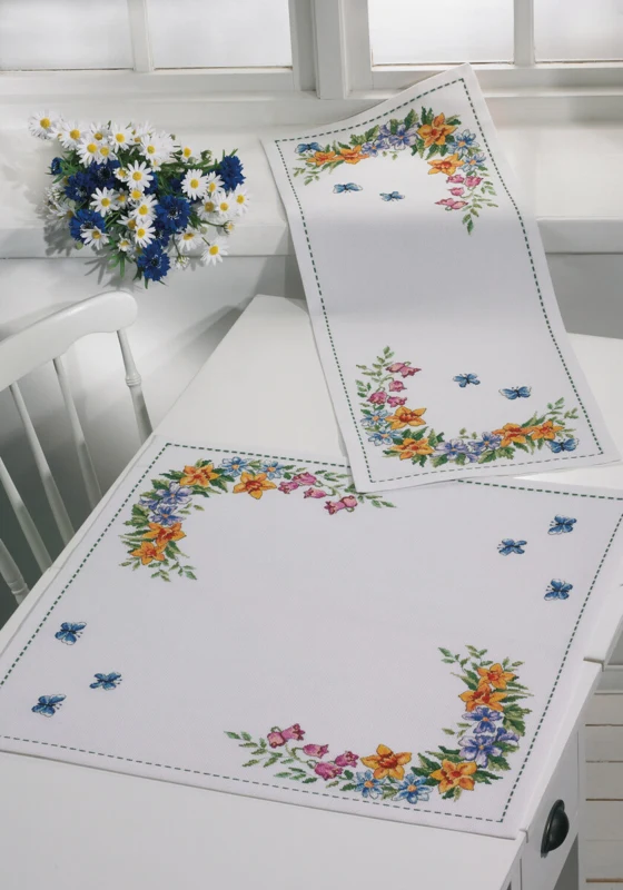 Broderikit Forår 34 x 89 cm