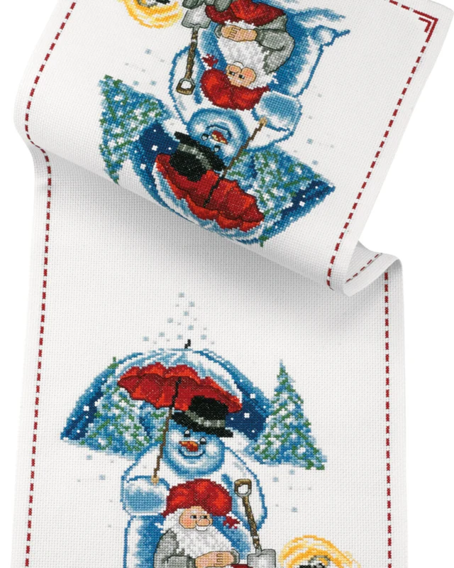 Broderikit Frost løber 26 x 64 cm