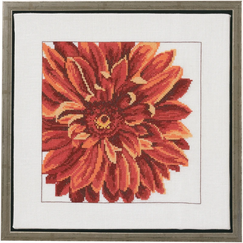 Broderikit Dahlia 30 x 30 cm